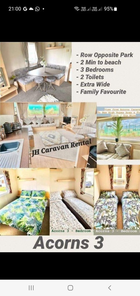 Caravan for sale 8 berth trecco bay