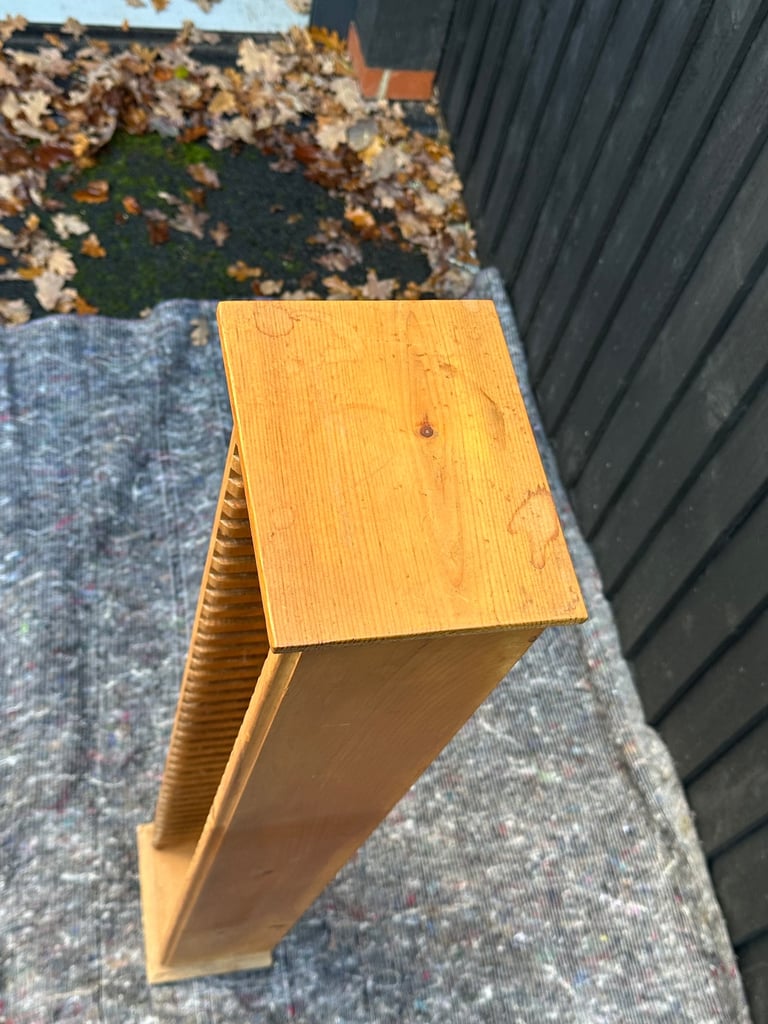 Wooden CD storage tower rack
