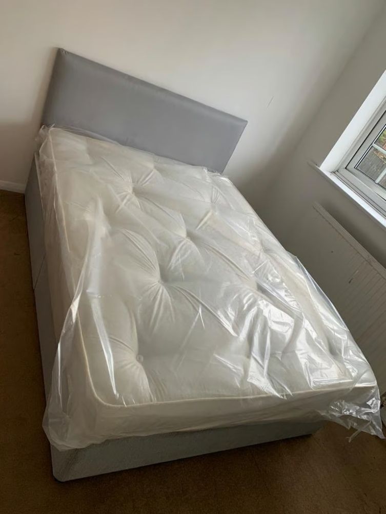 Brand New Double Divan Divan Bed Base with Mattress in All Sizes - Fast Delivery! Single King size