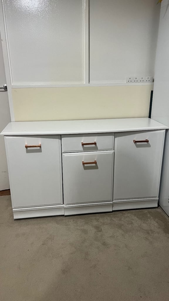image for Spacious White Sideboard / Storage Cabinet- 