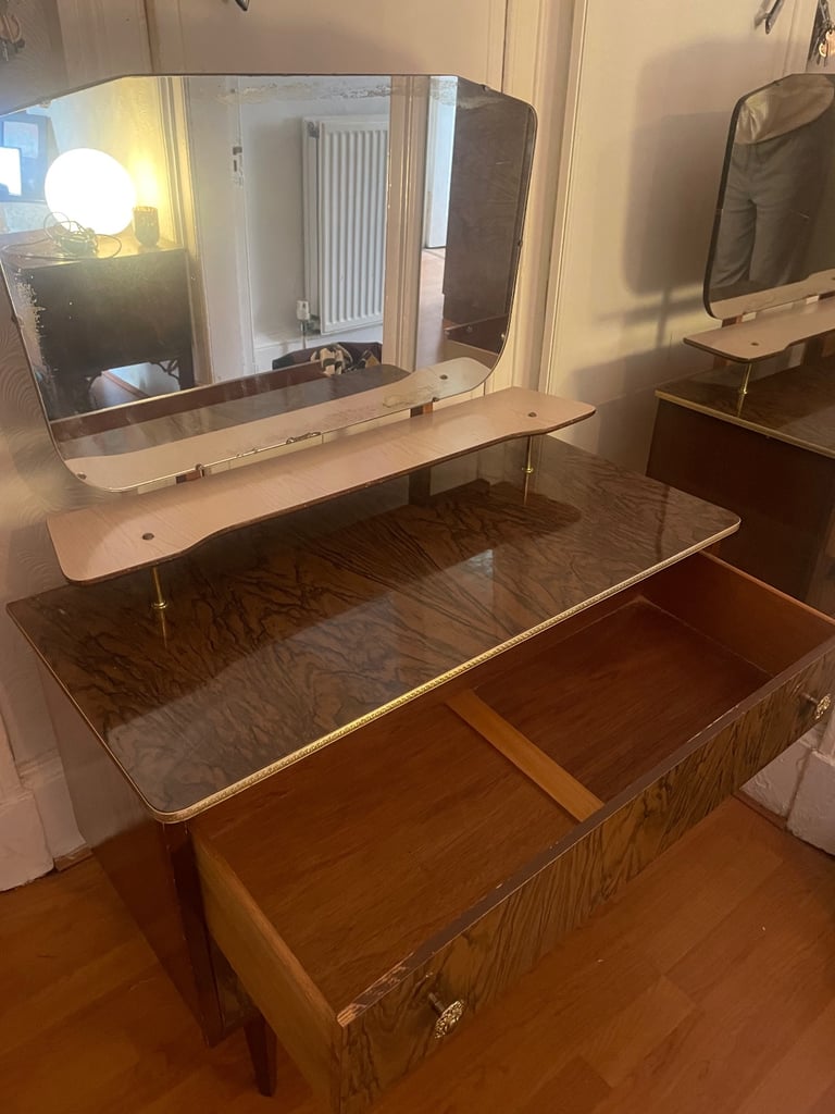 Mid-Century Wardrobe and Vanity Set