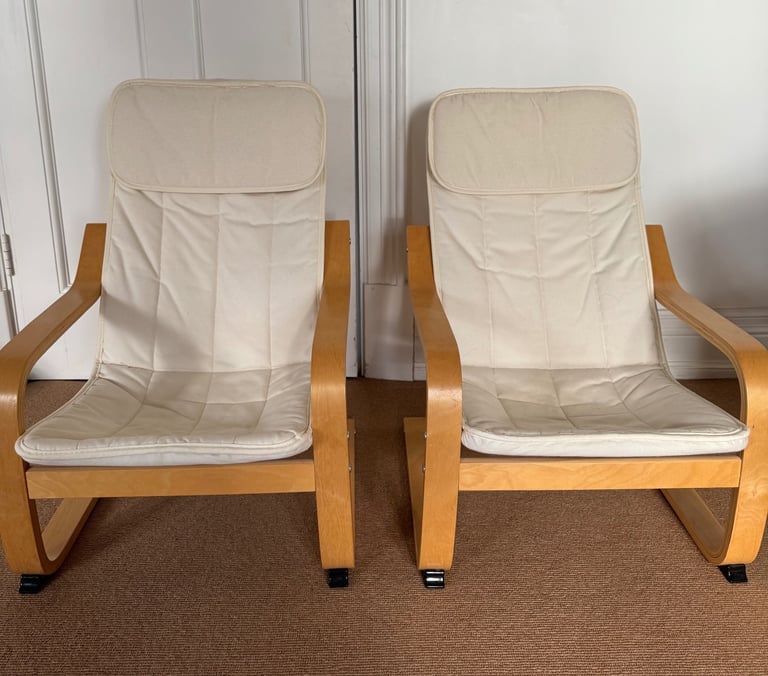 Ikea Kids Poang Chair X2 with spare Covers