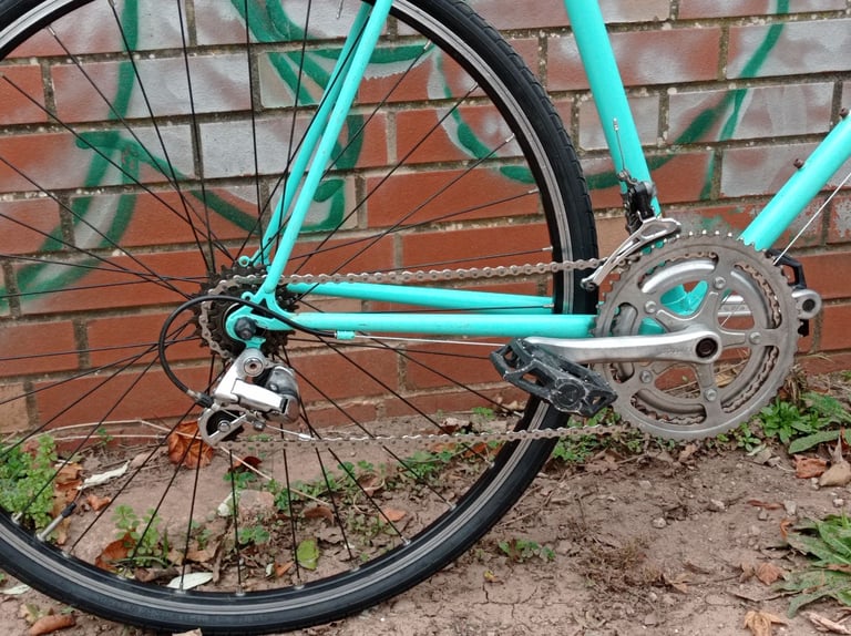 XL frame Raleigh custom flat bar road bike Bristol Upcycles 