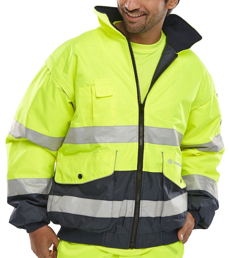 image for Beeswift Two-tone Hi-vis Bomber Jacket L New