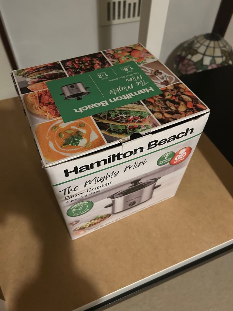 image for Hamilton Beach The Mighty Mini Slow Cooker - Silver 1.8L