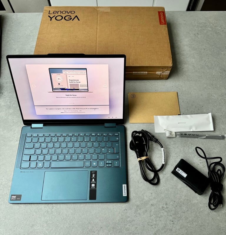 image for Lenovo Yoga 7 2 in 1 14 inch Intel Ultra 7 155H 16GB RAM 512GB SSD Touchscreen OLED - Blue
