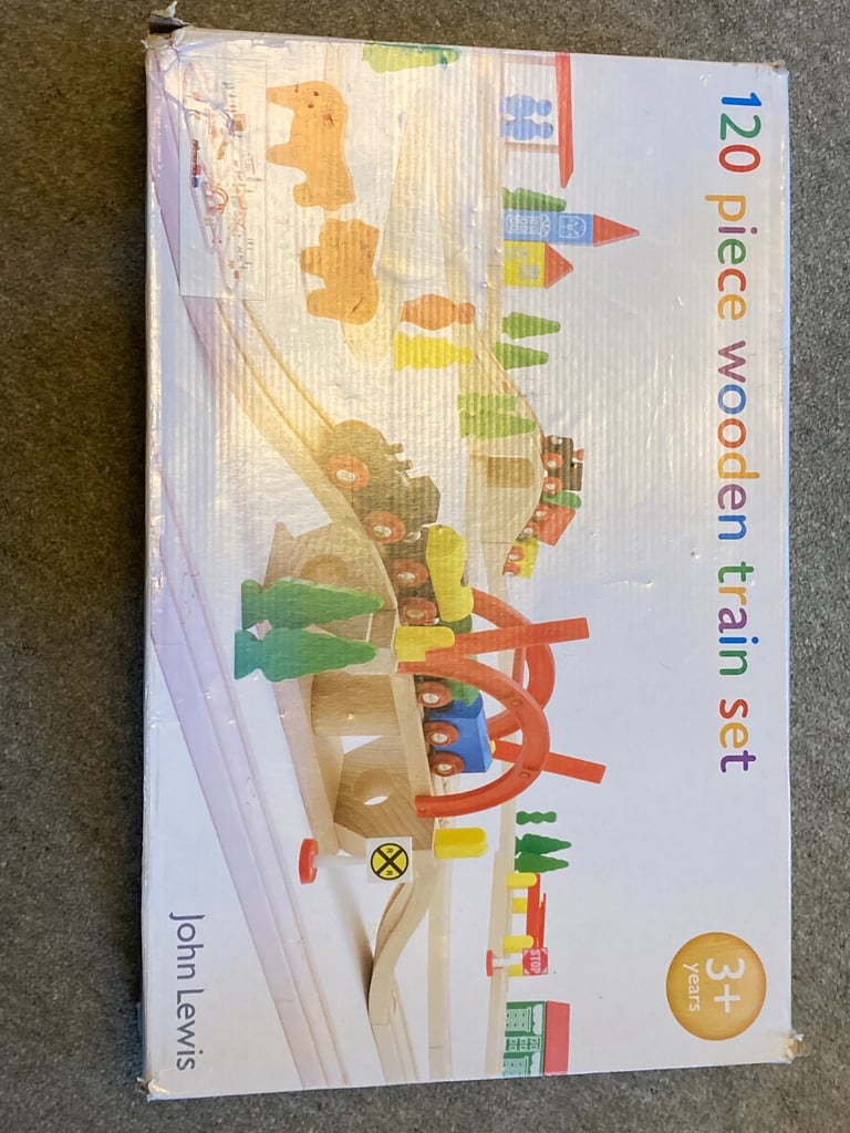 image for John Lewis Wooden Train Set And Station 