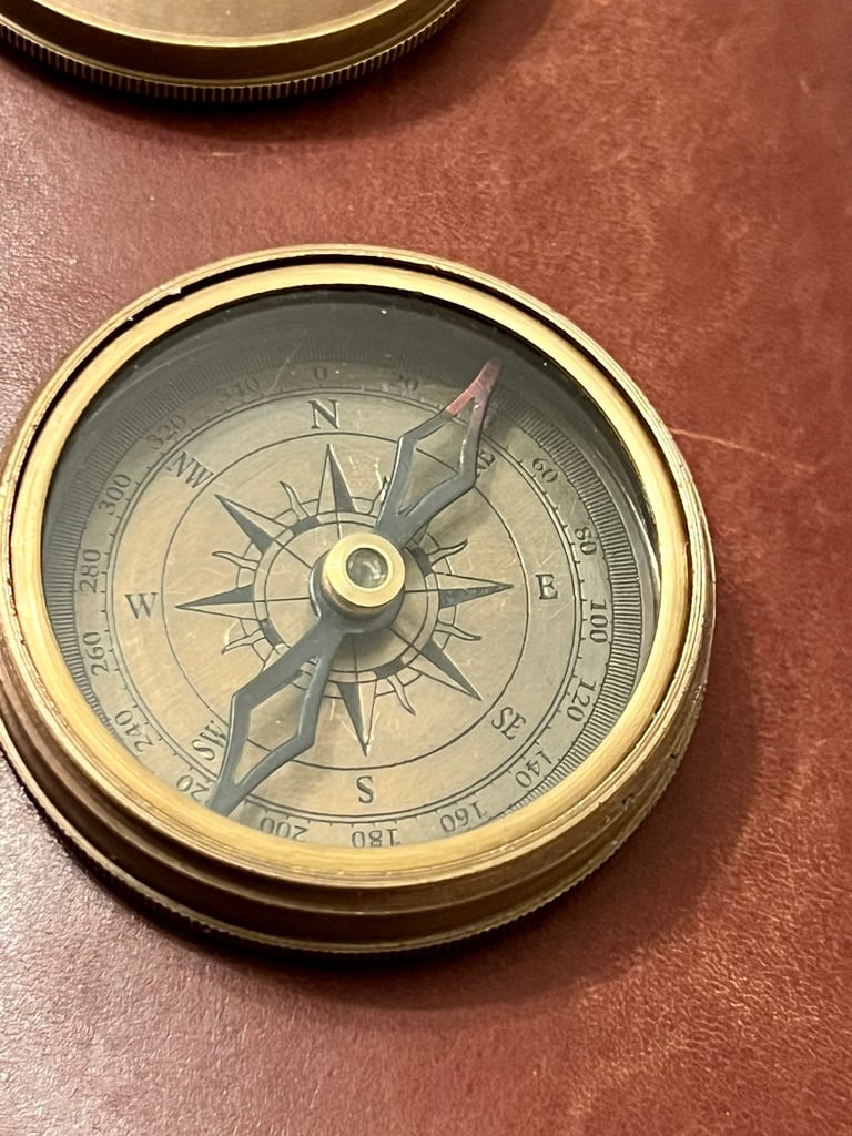 Compass Solid Brass reproduction 