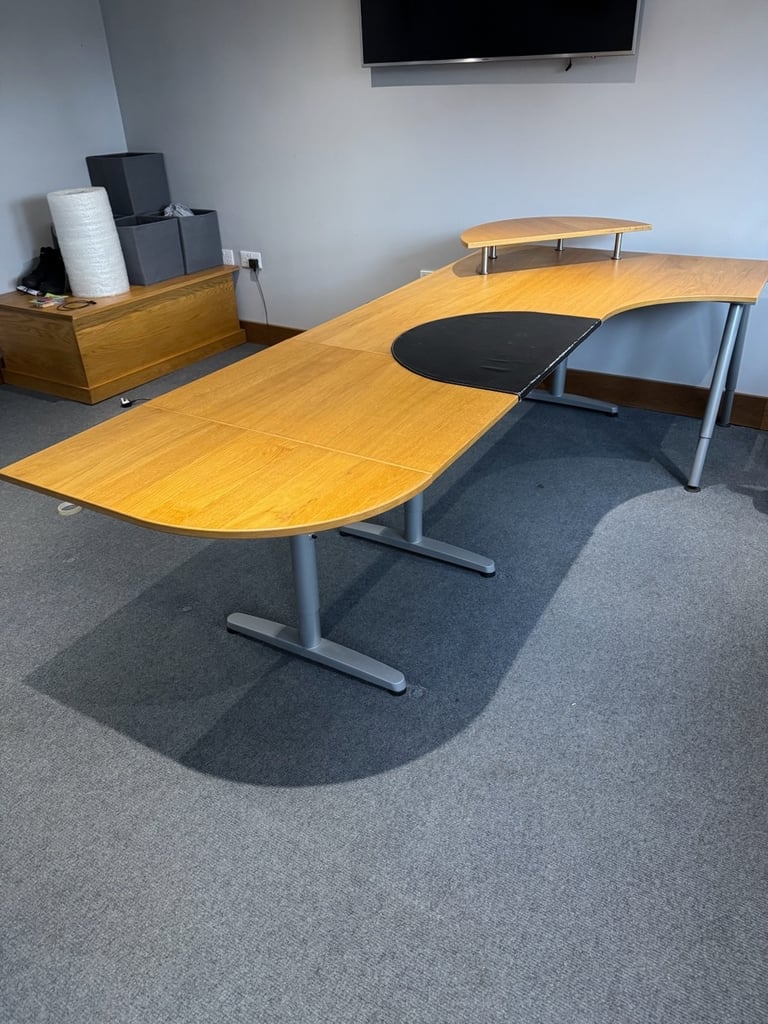 image for IKEA Oak Office Desk 