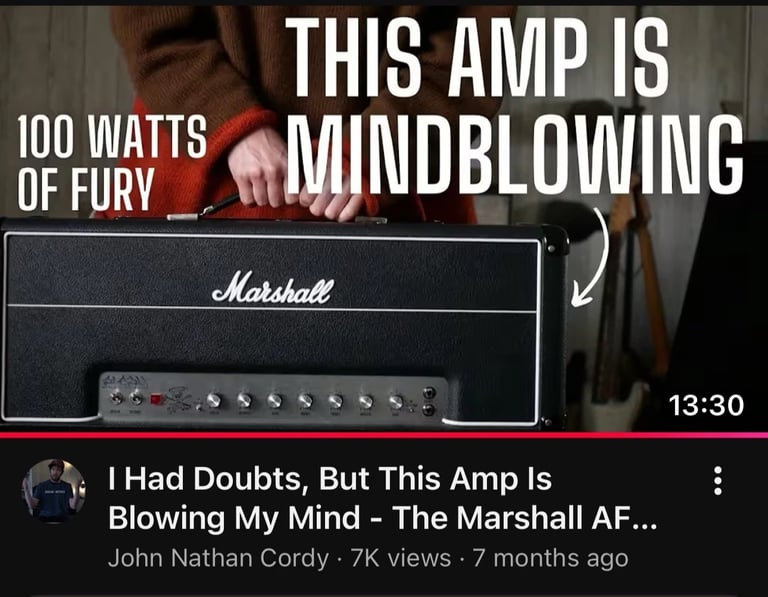 Marshall AFD100 slash signature amp 