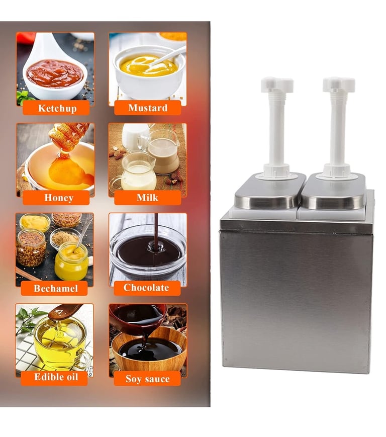 Ejoyous Sauce Dispenser Restaurant Pump Commercial, Restaurant Large Ketchup Dispenser