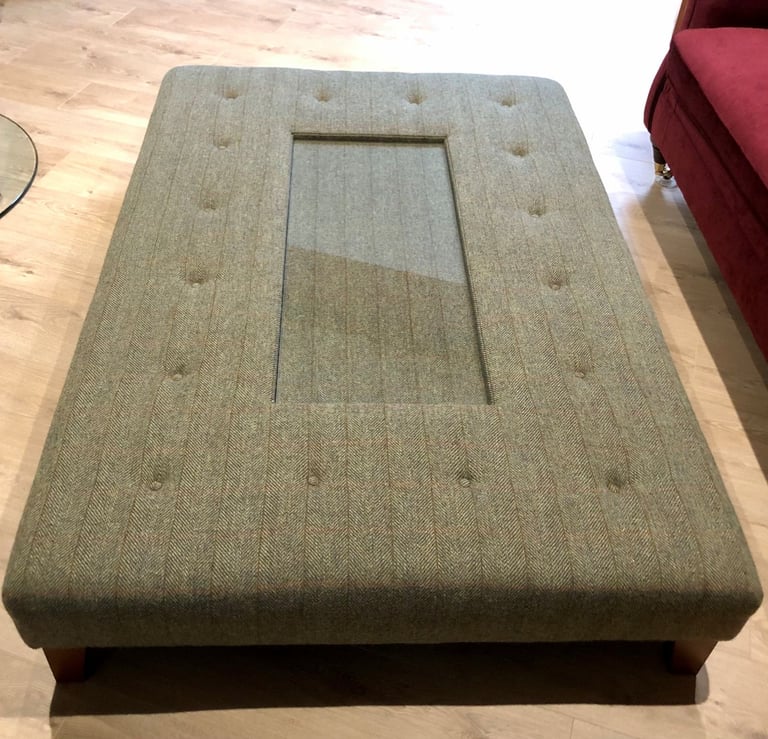 image for Footstool / coffee table (large) in Harris Tweed