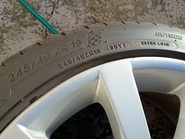 19" JAG ALLOYS 5x108 WHEELS TYRES XF XE XJ XK FORD VOLVO