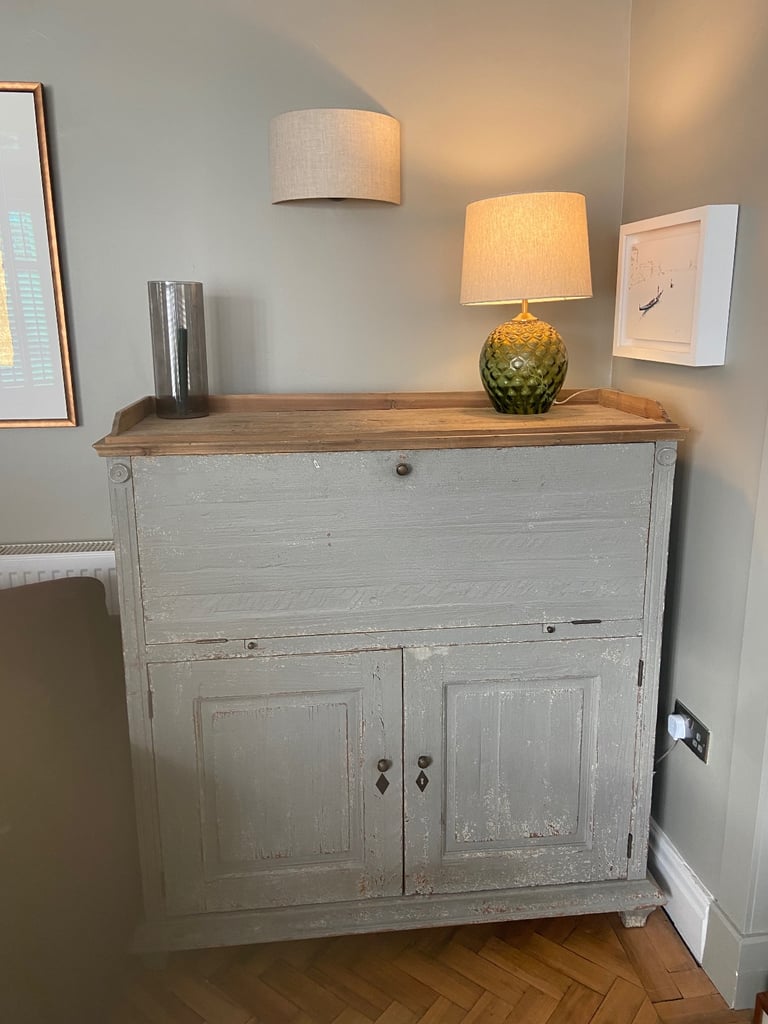 image for Wooden Desk/storage cupboard 