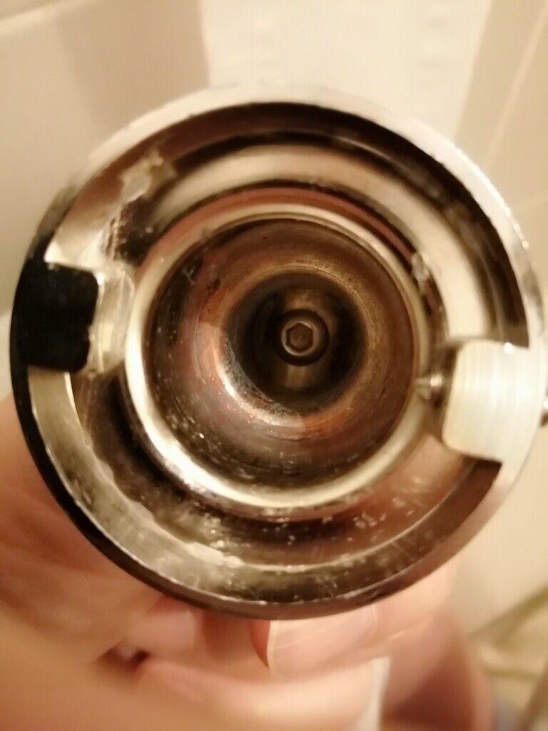 Chrome toilet roll holder 
