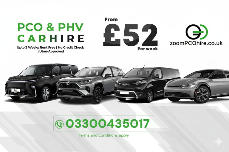 image for PCO Car Hire Rent to Buy 7 8 9 Seater Tesla Mercedes BMW UberXL Exec Lux Wheely Blacklane