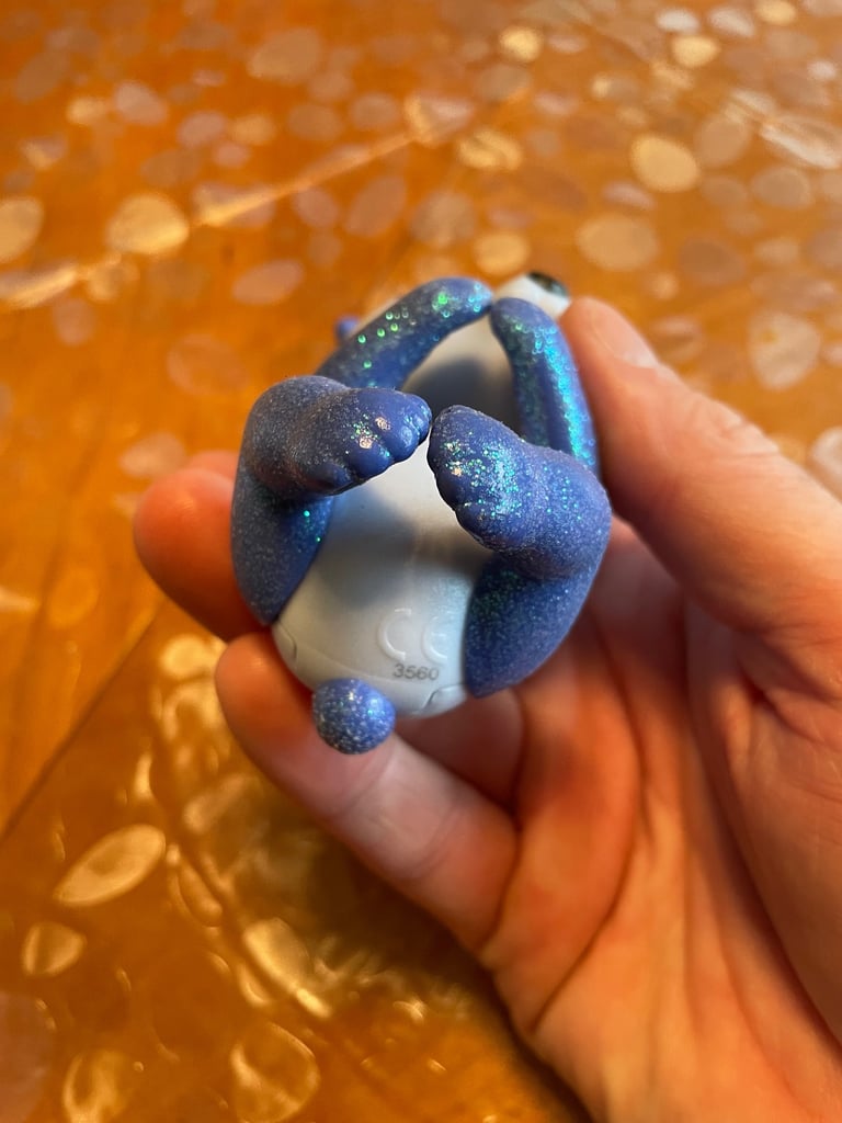 Fingerling Purple Glitter Panda White Hair, WowWee USED 2017 Tested Working