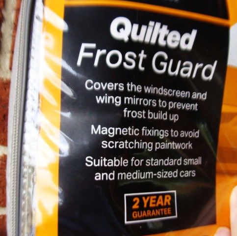 Halfords Quilted Frost Guard - New - as per attached photos