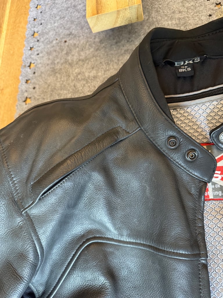 Motorcycle leather jacket - BKS size 42