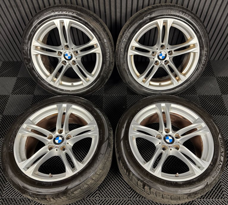 image for 18'' GENUINE BMW 5 SERIES 613 SILVER M SPORT F10 F11 ALLOY WHEELS TYRES ALLOYS