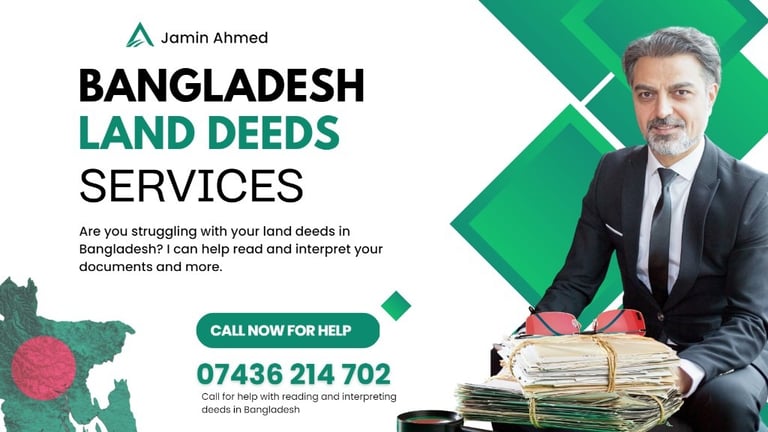 Bangladesh Landowners I will Help With Your Land Registration Cases | From £55