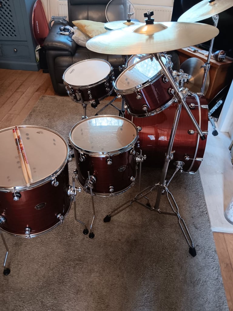 Natal 6 piece drum kit with  metal  work