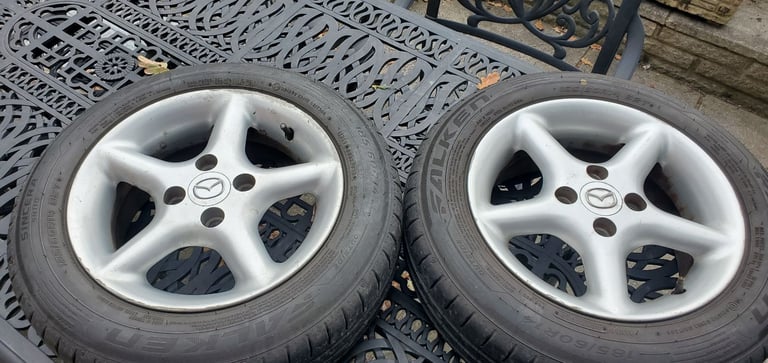 image for MAZDA MX5 ALLOY WHEELS & TYRES (x2)