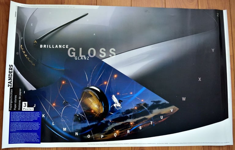 4x Zanders (German paper manufacturer) posters, ca. 1995