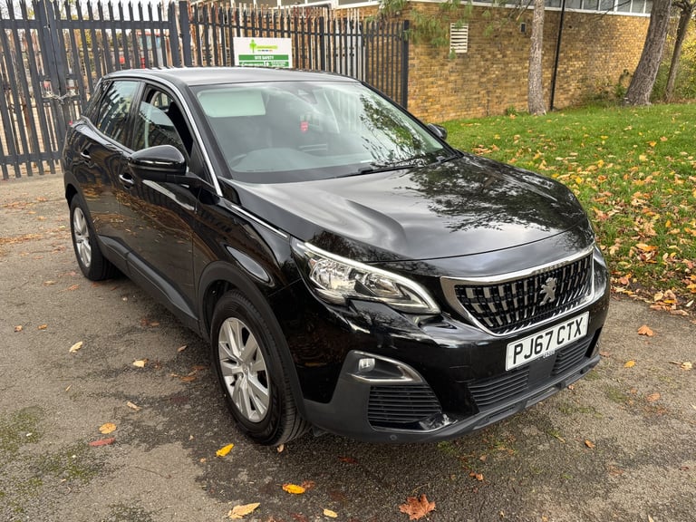 Peugeot 3008 Active Hdi 2017, Manual, Black, 1.6L Diesel, 5Doors, ULEZ Compliant, 12 Months MOT