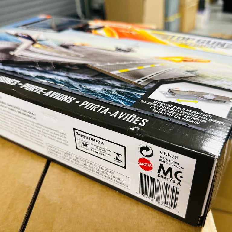 Matchbox Top Gun Maverick Aircraft Carrier Ship Mattel GNN28 Boeing F/A-18 Super