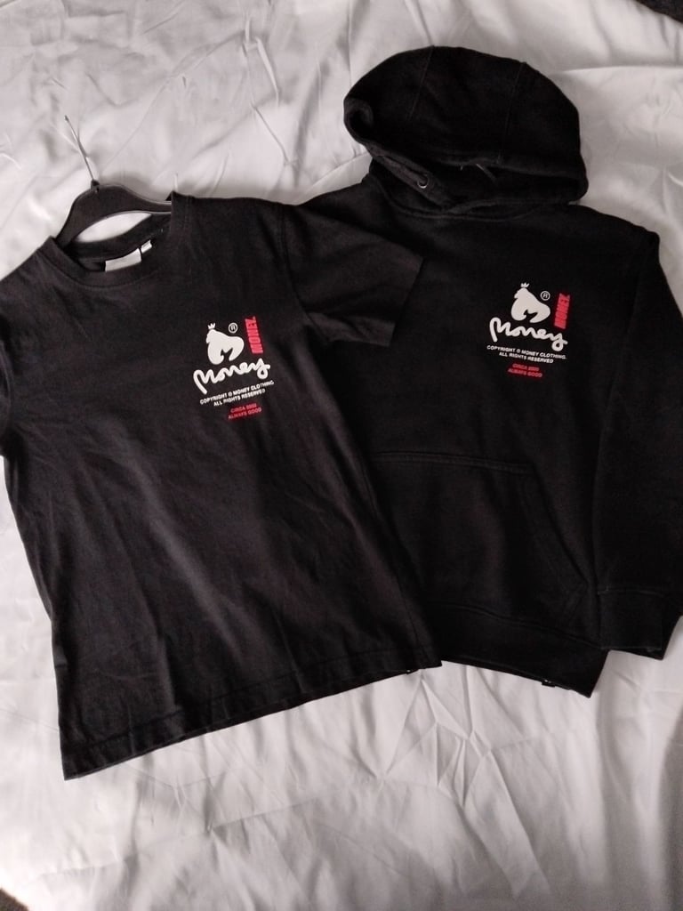 image for Money - t-shirt and hoodie age 8-9years 