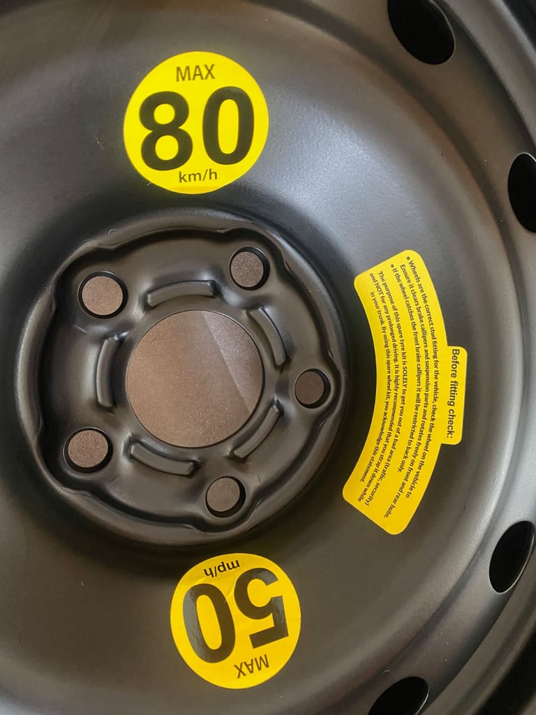 Audi A1 Space Saver Spare Wheel, Jack & Tool Kit - As New!