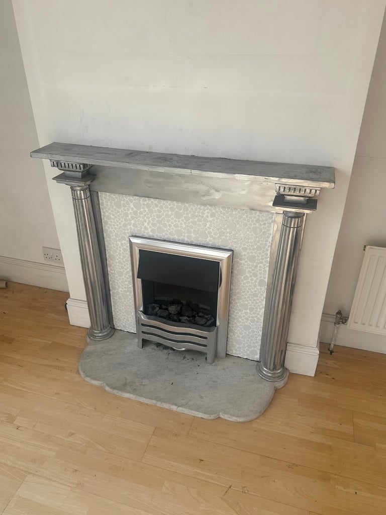 image for Electric Fireplace with Decorative Surround & Hearth – Coal Effect