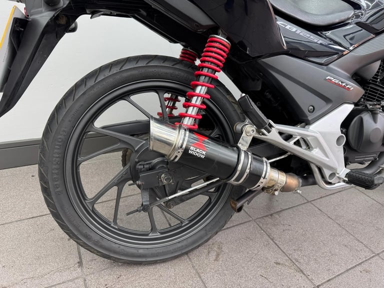 HONDA CB125F BLACK / DARK BLUE 2019 19 REG 10,253 MILES USED 125CC MOTORCYCLE