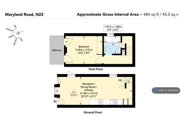 1 bedroom house in Maryland Road, London, N22 (1 bed) (#2668353)