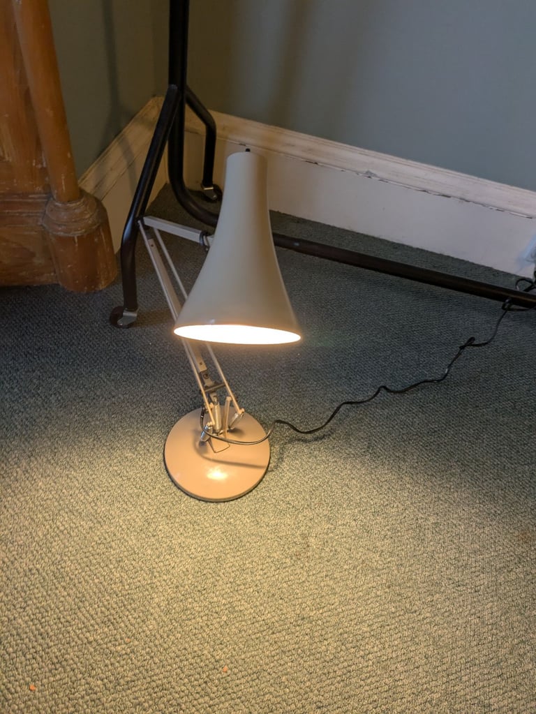 Beige/ light Grey Anglepoise Vintage Mid Century Lamp Retro Lighting