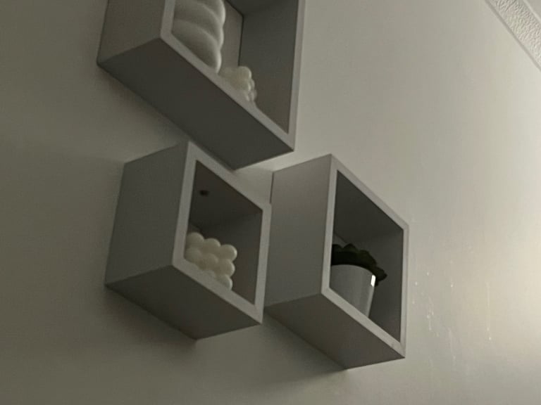 image for White aesthetic shelves 