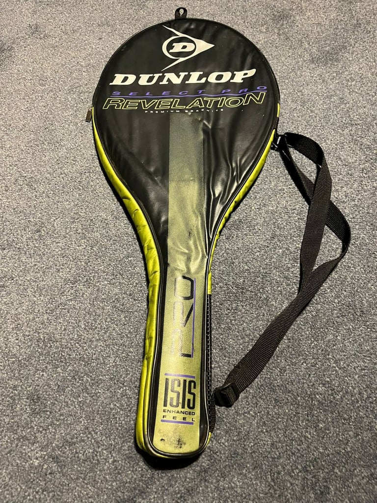 Dunlop Select Pro Revelation ISIS Premium Graphite Mid Plus Tennis Racket – Grip 3 (With Cover)