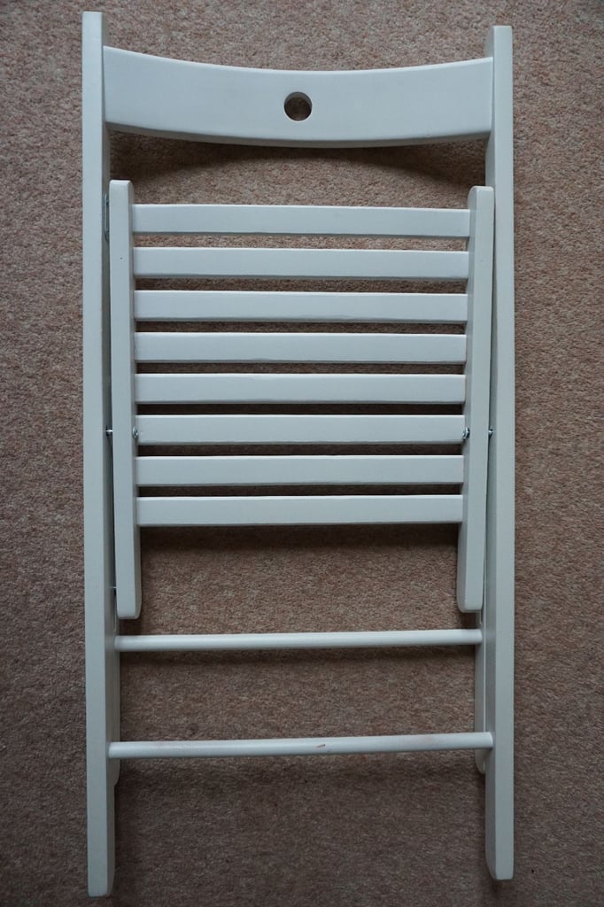 IKEA Frosvi white wooden folding chair