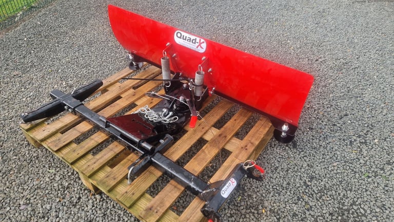 Quad atv quad x fully adjustable snow plough with chassis frame tractor 