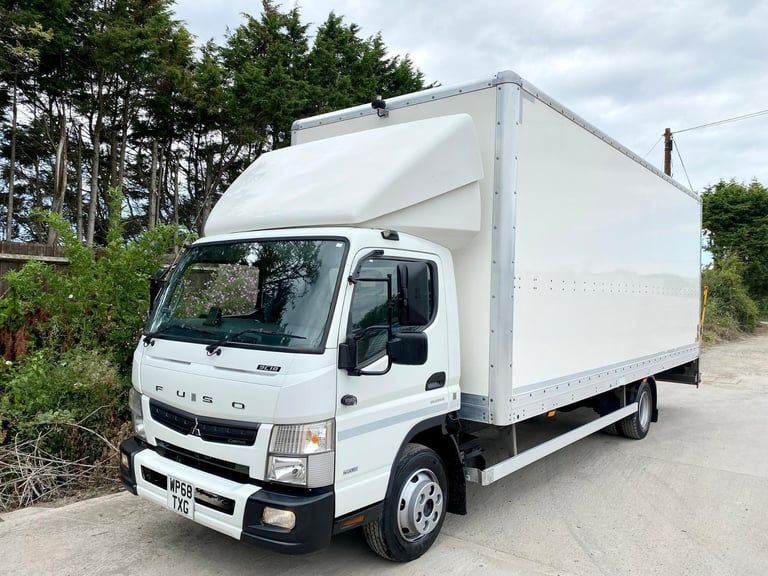 2019 MITSUBISHI CANTER 9C18 GRP BOXVAN TAIL-LIFT 3 SEATS EURO-6 U-LEZ RECOVERY 