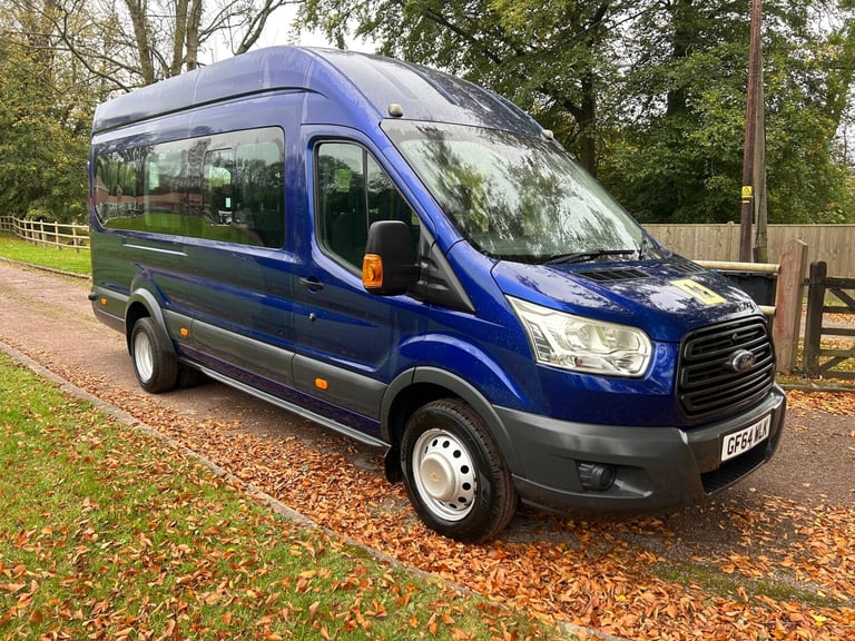 2014 Ford Transit 2.2 TDCi 125ps H3 17 Seater 67k Miles Euro 6 ULEZ READY Minibus Diesel Manual