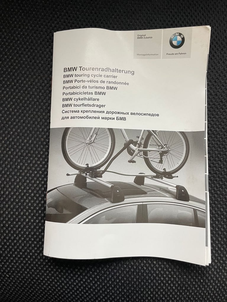 Genuine BMW roof bars and  2 cycle carriers
