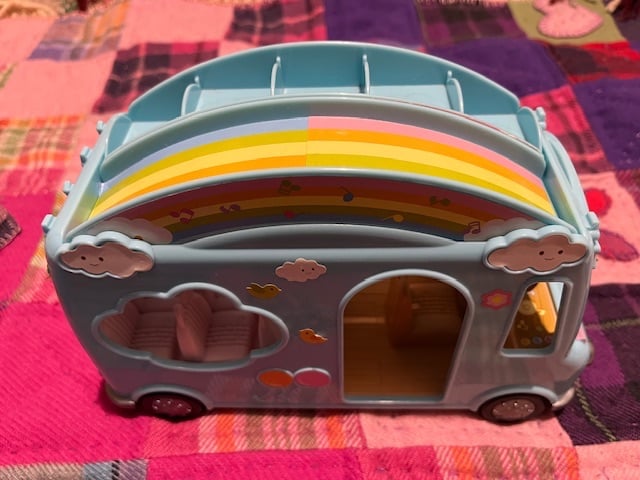 image for Sylvanian nursery bus & triple baby pram