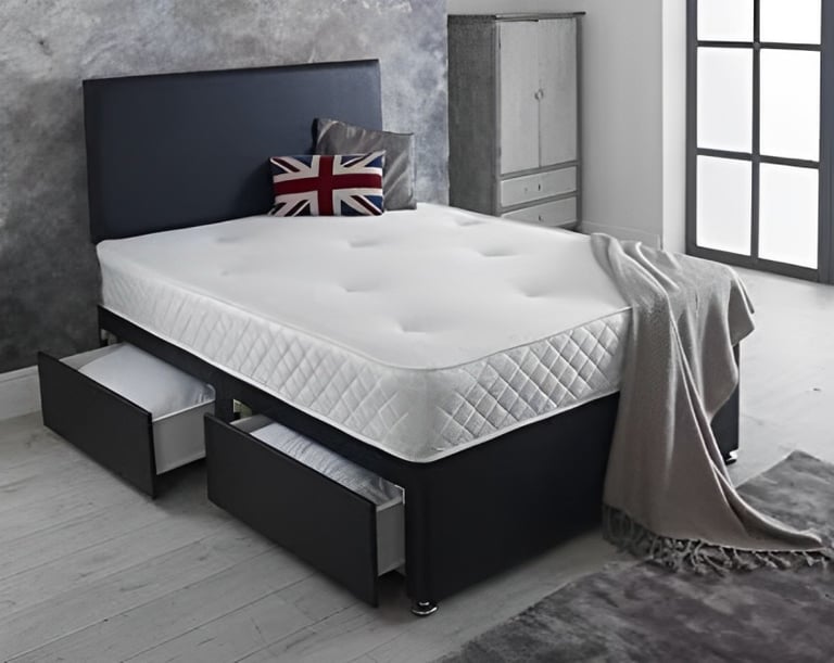 Mega Sale Strong Double Bed with Mattress Single Bed and Ortho