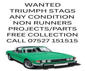 TRIUMPH STAG'S-ANY CONDITION-RUNNERS-NON RUNNERS-MOT FAILURES-FREE UK COLLECTION