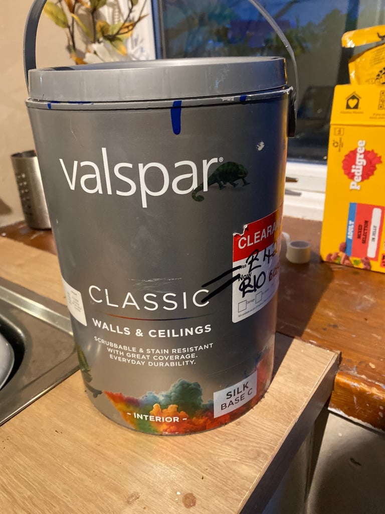 PENDING valspar walls and ceilings interior silk blue paint 