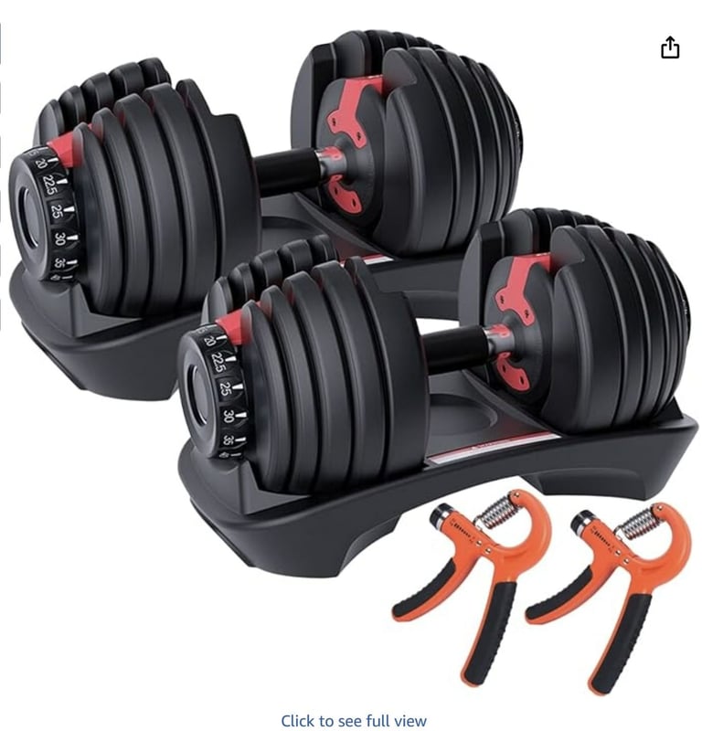 HAKENO 2x24kg Adjustable Dumbbell PAIR （2pcs set）£100