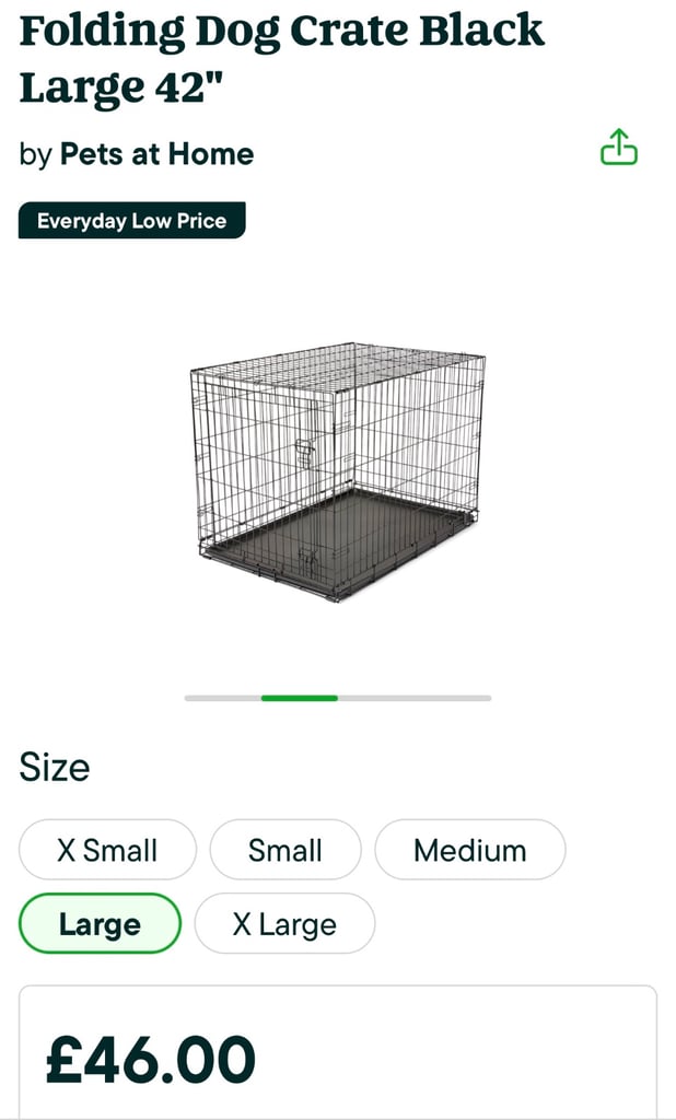 Large size dog crate