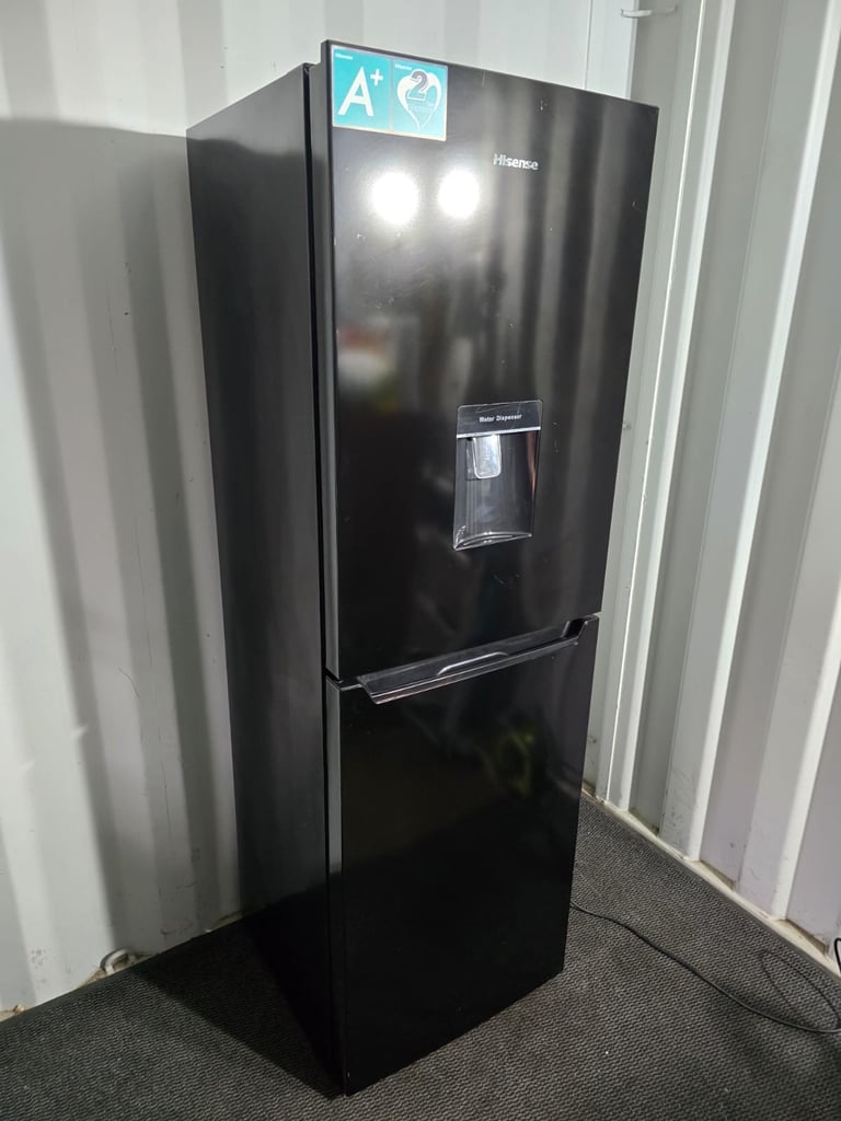 Free Delivery - Tall Black Hisense Fridge/Freezer With Water Dispenser (£200)